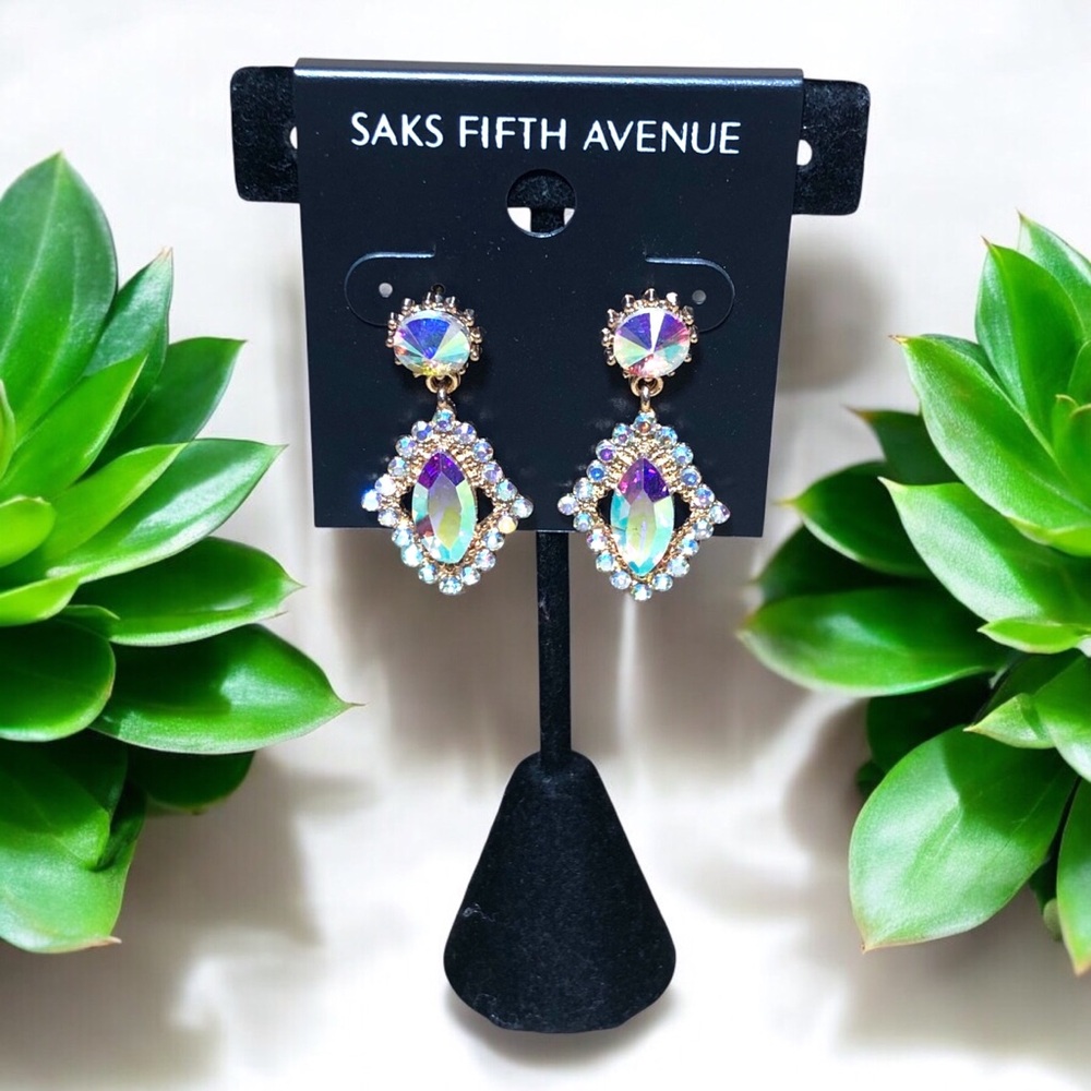 5. Saks Fifth Avenue Iridescent Drop Earrings
